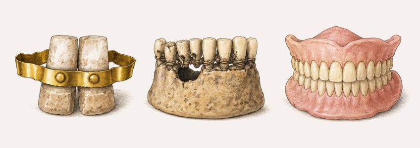 evolución de las protesis dentales en la historia