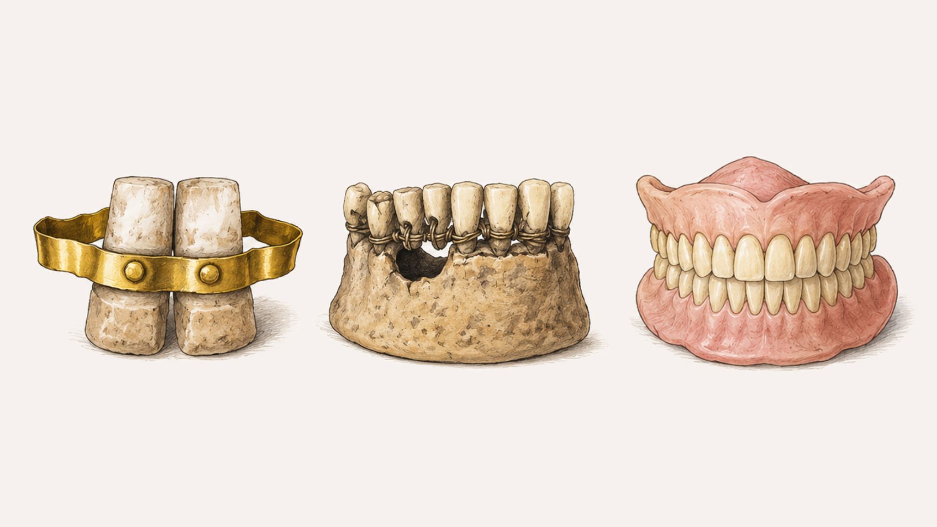evolución de las protesis dentales en la historia